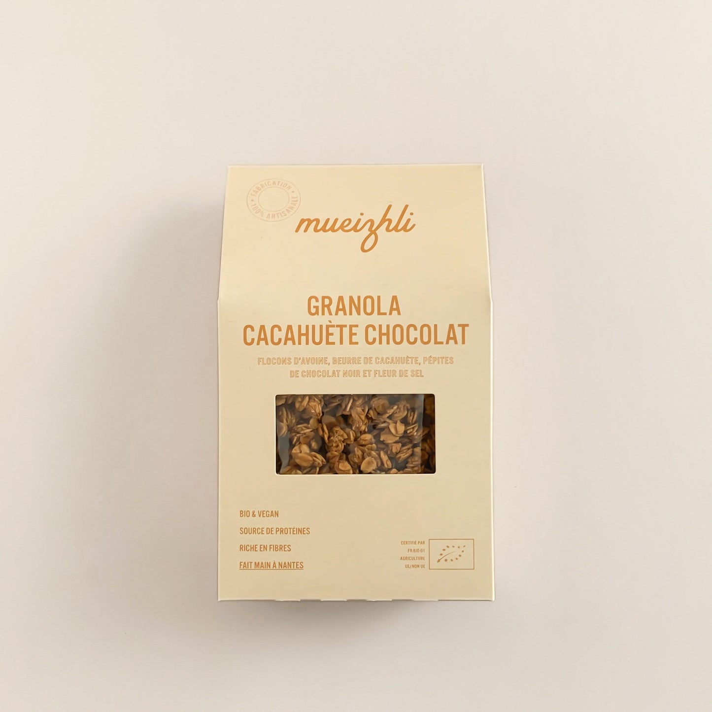 Granola cacahuète et chocolat