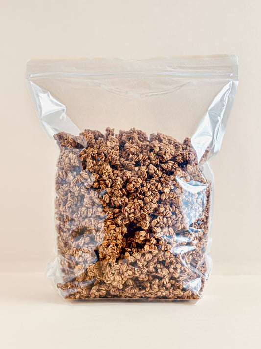 Granola cacahuète et chocolat