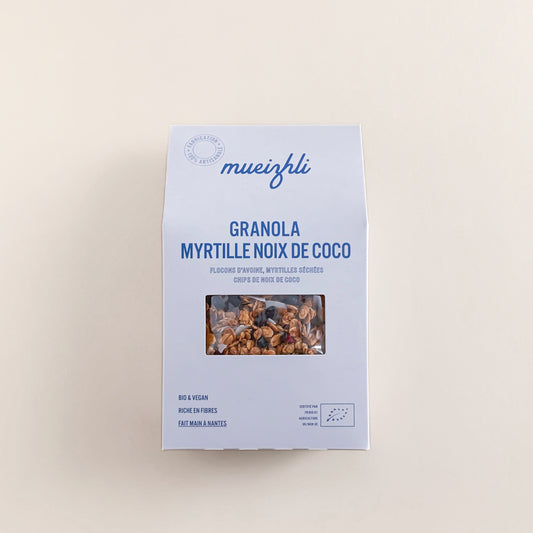 Granola myrtille et coco